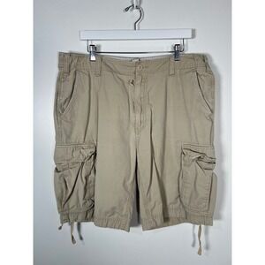 Firefly Cargo Shorts Tan Khaki Cotton Utility Gorpcore Hiking Mens‎ Size 36